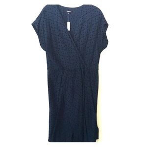 Madewell elastic waist wrap dress NWT